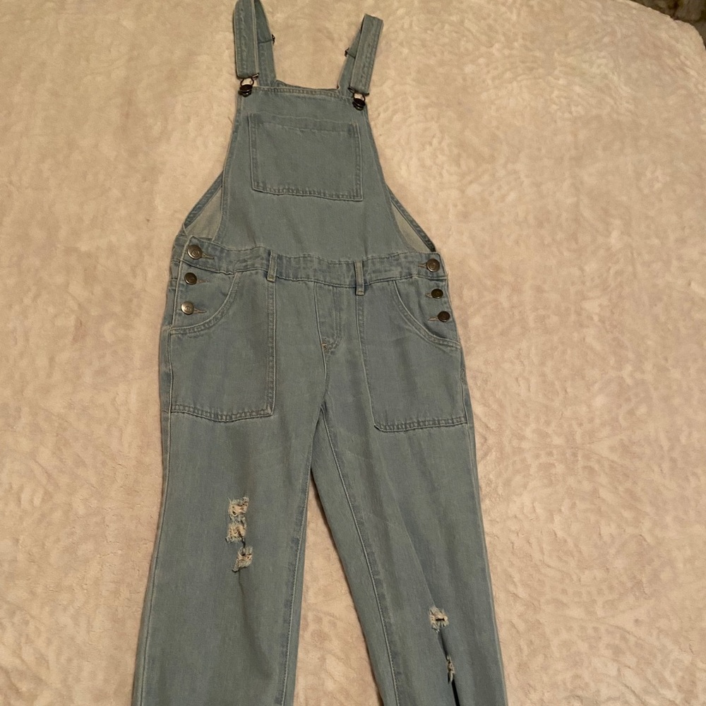 Long Denim Overalls